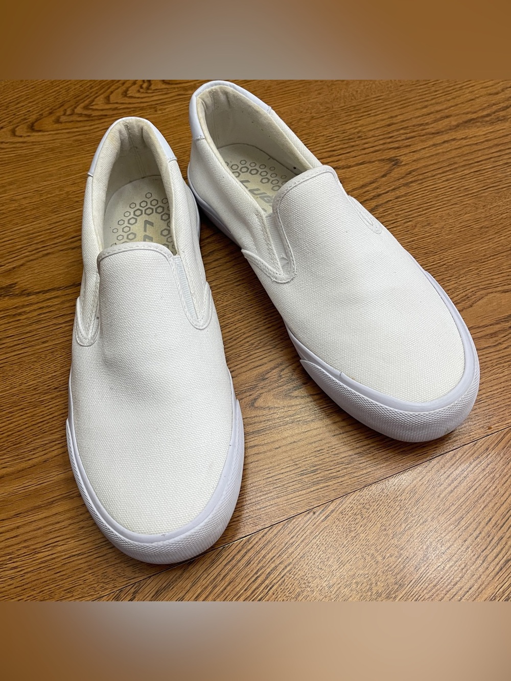 Women’s LUGZ white canvas slip on sneaker sz 9 EUC